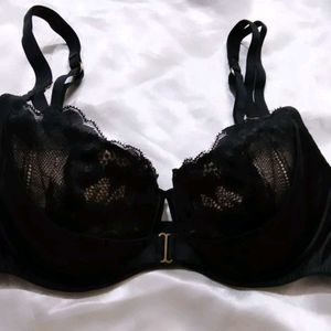 Black Lace Bra