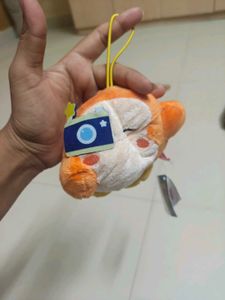 Cute Orange Plush Toy Keychain