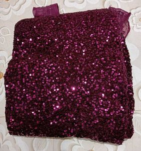 Sparkling Purple Sequined Gown