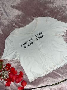 White Graphic Tee