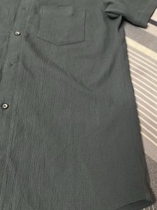 Men's Short Sleeve Textured Shirt