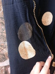 Z Black Moti Embroidered Duppata