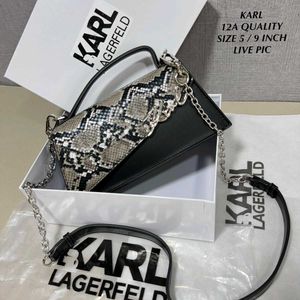 Karl Lagerfeld K/Signature Leather Bag**High Quali