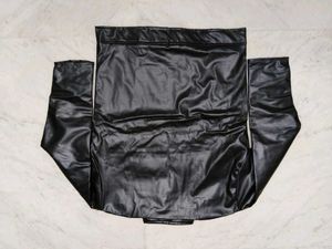 Men's Black Faux Leather Jacket
