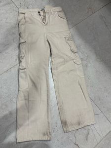 Beige Cargo Pants