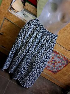 Boho Black &amp; White Skirt