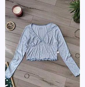 primark Cute Floral Print Long Sleeve Top