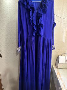Royal Blue Ruffle Gown