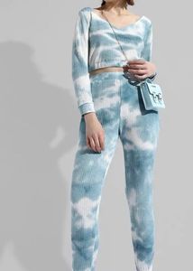 Tie-Dye Ribbed Cord Set