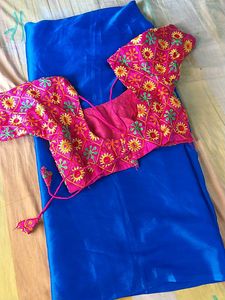 New Sare With Stiched Blouse