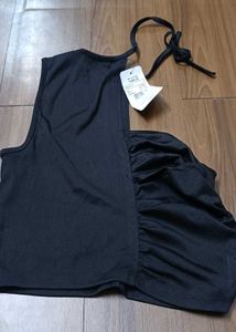 Shein Cute Asymmetrical Tie-Up Neck Sleeveless top
