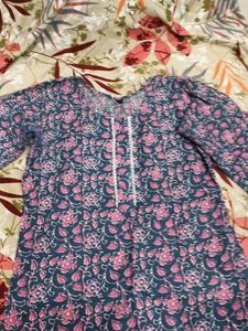 Floral Print Kurta