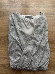 Women's Grey V-Neck Dress