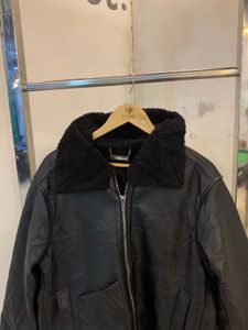 Black Faux Leather Jacket