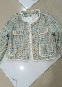 Chic Tweed Cropped Jacket