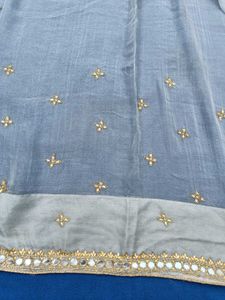 Gray Heavy Saree