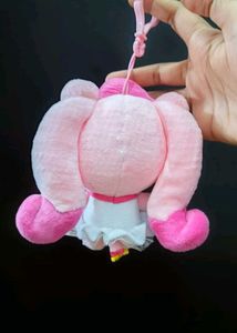 Cute Pink Plush Toy Keychain