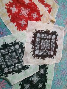 Handkerchief 5in Set With Pure Cotton