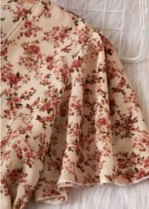 Floral Print Wrap Midi Dress