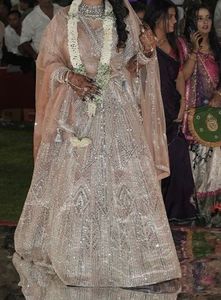 Beautiful diamond work bridal Lehenga