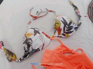 Tropical Print Bikini Set