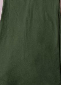 Solid Green Criss-Cross Neck Tunic