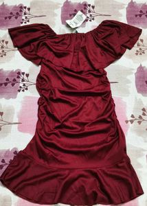 Chic Off-Shoulder Ruffle Dress
