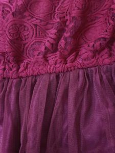 Burgundy Lace Top