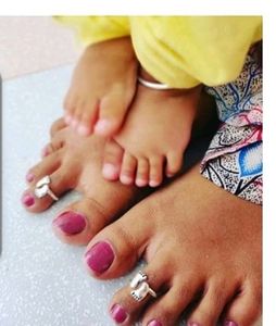 Baby Foot Silver plated Toe Rings