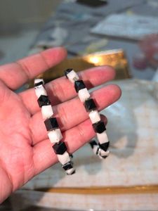 Chic Black &amp; White Hoop Earrings