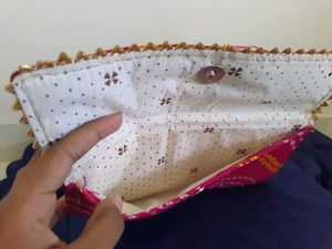 Set of 2 Bandhani Clutches | Ethnic