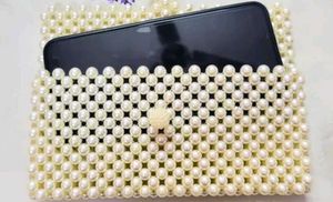 Elegant Pearl Clutch Bag