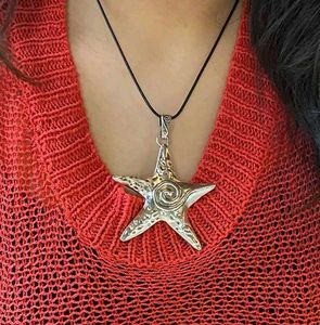 Trendy Necklace Pendant With Leather Cord