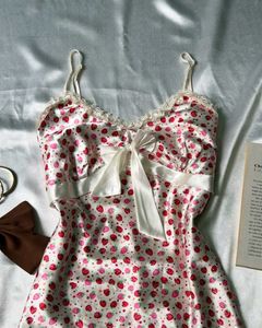 Cute Strawberry Print Summer Dress