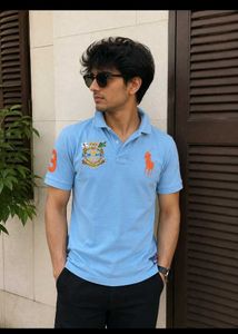 Men's Blue Polo T-Shirt