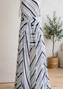 Striped One-Shoulder Jumpsuit
