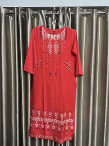 Stylish Red Orange Kurta