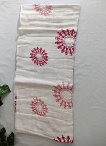 White Printed Table Cloth