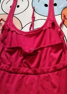 Red Casual Spaghetti Strap Dress