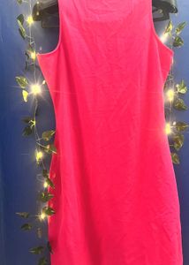 Hot Pink Sleeveless Bodycon Mini Dress