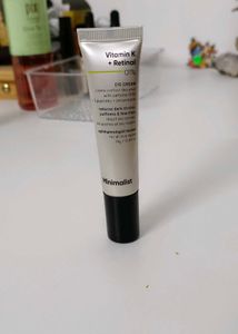 minimalist retinal undereye cream
