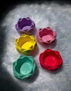 Lotus Shaped Tealight Holders(Set of 2)