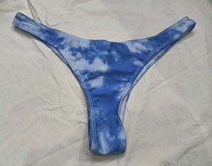 Blue Tie-Dye Bikini Bottom 🔥