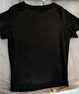 black skim dupe top