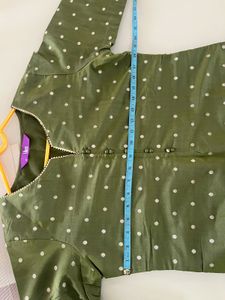 Libas Silk Green Ethnic Kurta