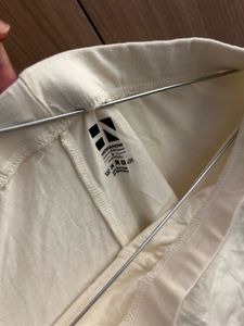 Off-White Cotton Leggings