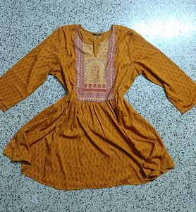 Orange short kurti