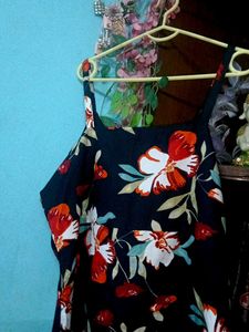Floral Print Button-Front Mini Dress