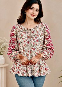 🌺 Embroidered Classy Top