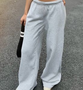 Grey Wide Leg Sweatpants